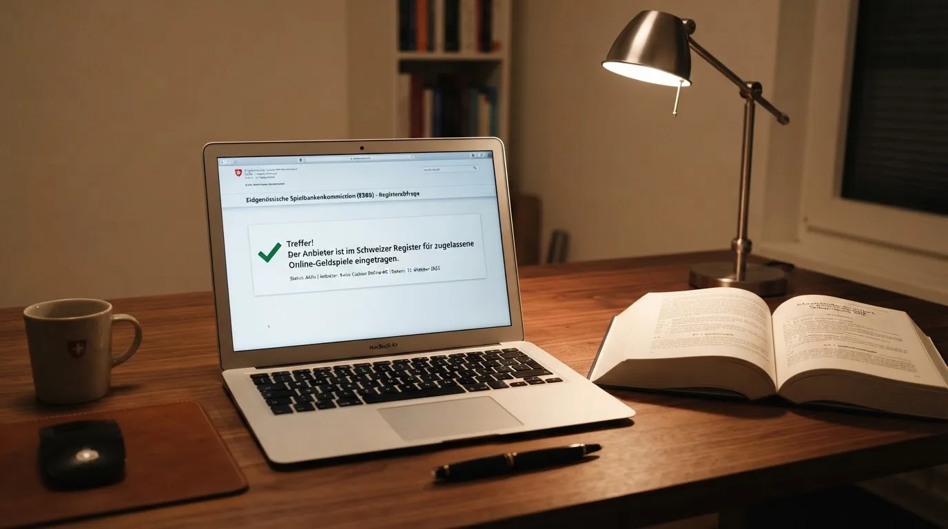 Amtliches Schreiben mit Stempel auf einem Schreibtisch neben einem Gesetzbuch — beste online casinos echtgeld
