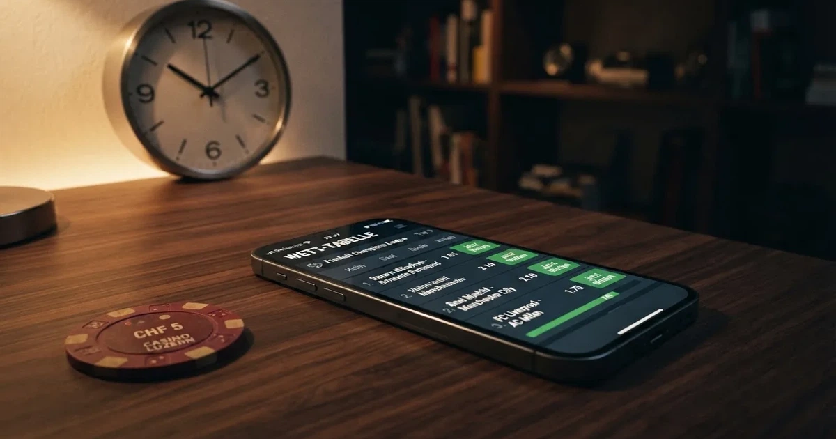 Bildschirm mit Bonusbedingungen, Einsatztabelle und einer Uhr im Hintergrund — online casino bonusbedingungen